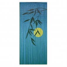 Bamboo54 Blue Burning Bright Moonlight Bamboo Outdoor Curtain   